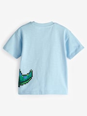 Blue Dinosaur Short Sleeve Character T-Shirt (3mths-7yrs) - Image 2 of 3