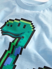 Blue Dinosaur Short Sleeve Character T-Shirt (3mths-7yrs) - Image 3 of 3