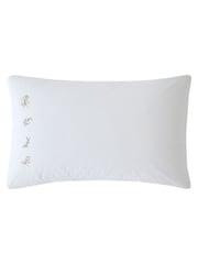 Historic Royal Palaces Rose Pink Victoria Sprigs Embroidery 200 Thread Count Duvet Cover and Pillowcase Set - Image 6 of 7