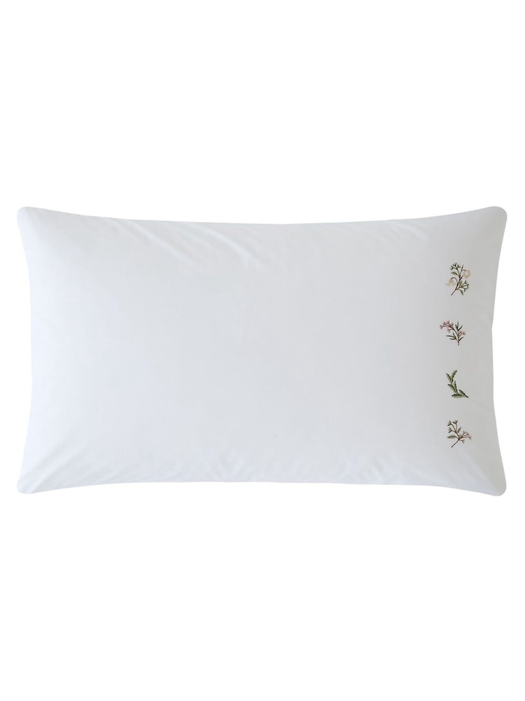 Historic Royal Palaces Rose Pink Victoria Sprigs Embroidery 200 Thread Count Duvet Cover and Pillowcase Set - Image 7 of 7 Historic Royal Palaces Rose Pink Victoria Sprigs Embroidery 200 Thread Count Duvet Cover and Pillowcase Set - Image 7 of 7