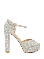 Dune London Metallic Myans Smart Sandals - Image 1 of 5