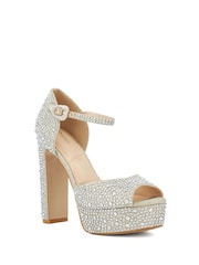 Dune London Metallic Myans Smart Sandals - Image 2 of 5