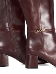 Dune London Brown Wide Fit Sanna Knee High Boots - Image 5 of 5