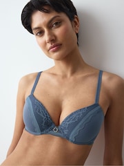 Triumph Blue Plunge Comfort Allure Wired Bra - Image 3 of 5
