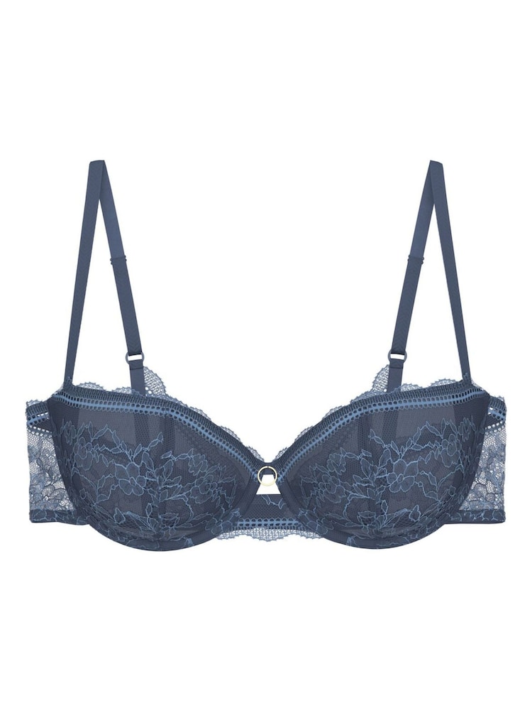 Triumph Blue Balcony Comfort Allure Wired Bra - Image 5 of 5 Triumph Blue Balcony Comfort Allure Wired Bra - Image 5 of 5