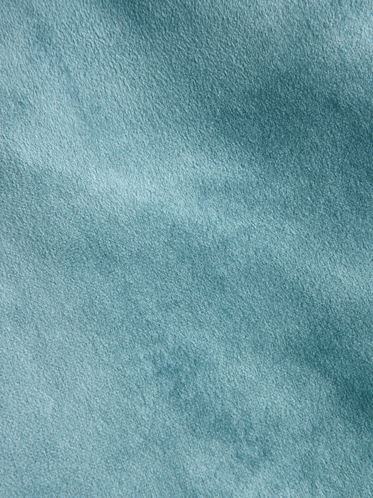 Light Blue Slim Fit Self Lapel Velvet Blazer - Image 11 of 11