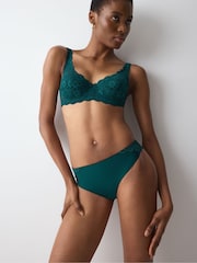 Triumph Green High Leg Amourette Knickers - Image 1 of 5