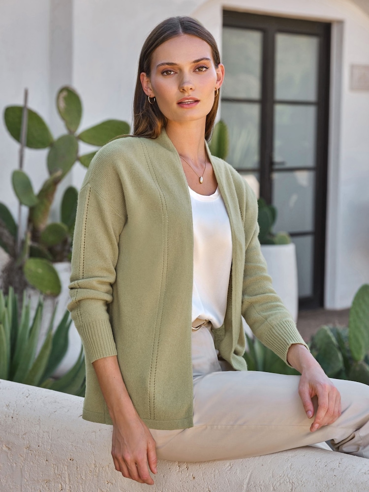Pure Collection Cashmere Gassato Edge To Edge Cardigan - Image 1 de 3