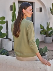 Pure Collection Cashmere Gassato Edge To Edge Cardigan - Image 2 de 3