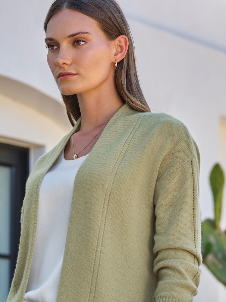 Pure Collection Cashmere Gassato Edge To Edge Cardigan - Image 3 de 3