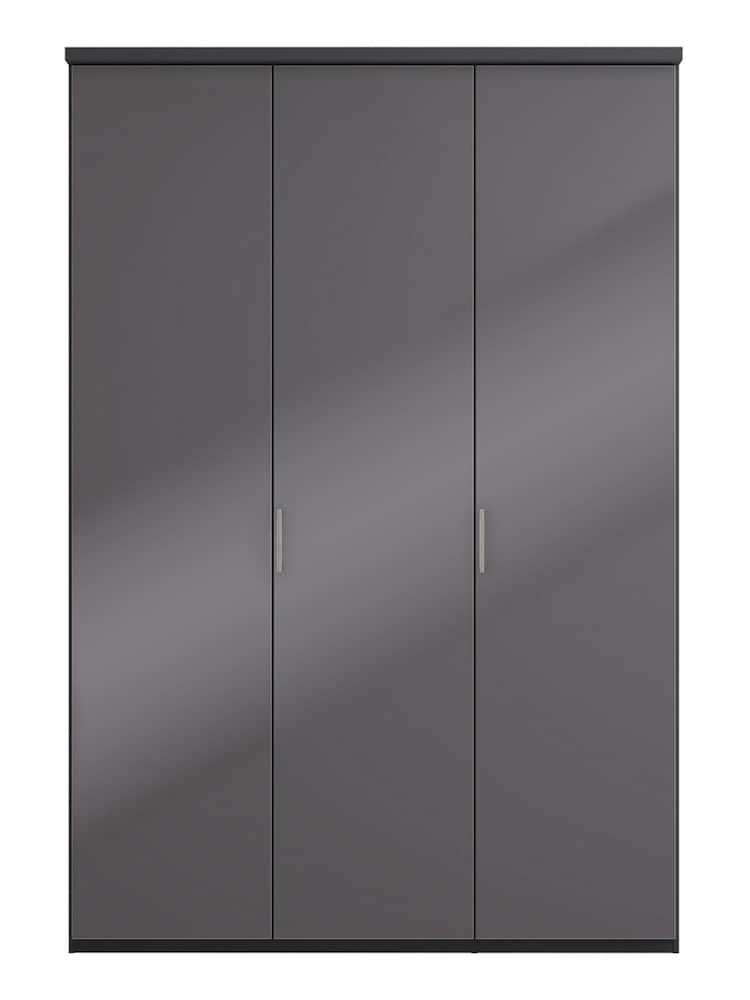 Wiemann Peyton Graphite Glass Semi Fitted Triple Wardrobe - Image 2 of 6