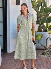 Pure Collection Robe chemise en lin - Image 1 de 3