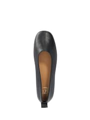 Dune London Black Highmark Leather Ballet Shoes - Image 4 of 5