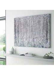 Art For The Home Green Watercolour Woods Canvas - Image 1 of 2