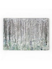 Art For The Home Green Watercolour Woods Canvas - Image 2 of 2