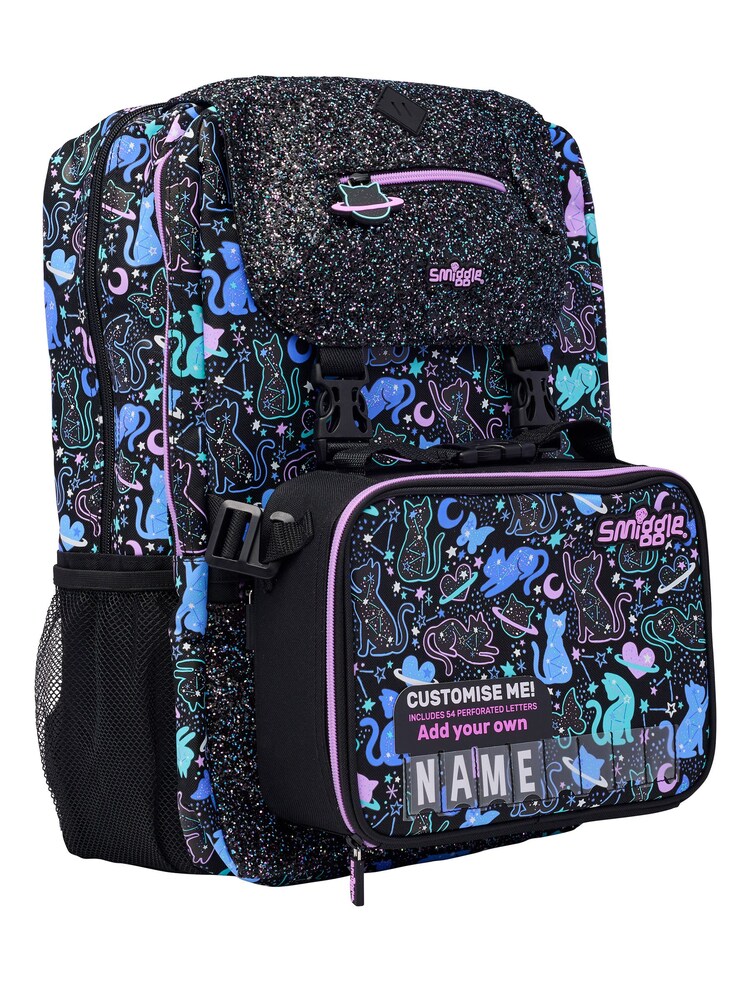Smiggle Purple Wild Side Attach Foldover Backpack - Image 2 of 4