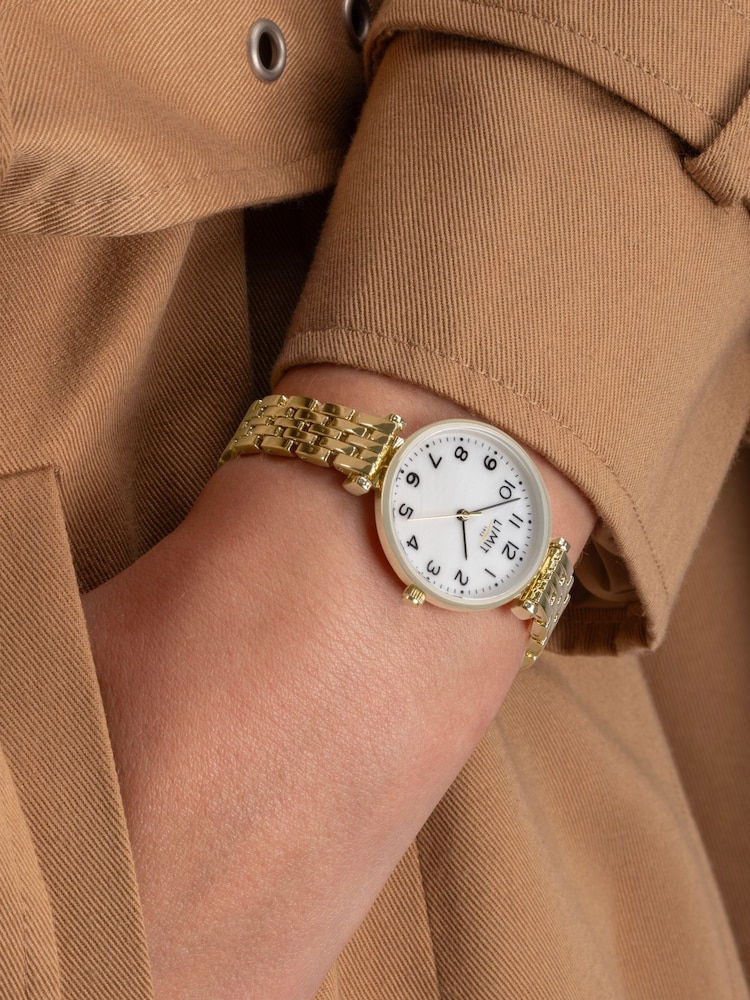 Limit Ladies Gold Tone Classic Mother-of-Pearl Watch - Image 5 of 5