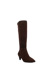 Қоңыр - Dune London Wide Fit Sera Knee High Boots - 5суретінің 1 суреті