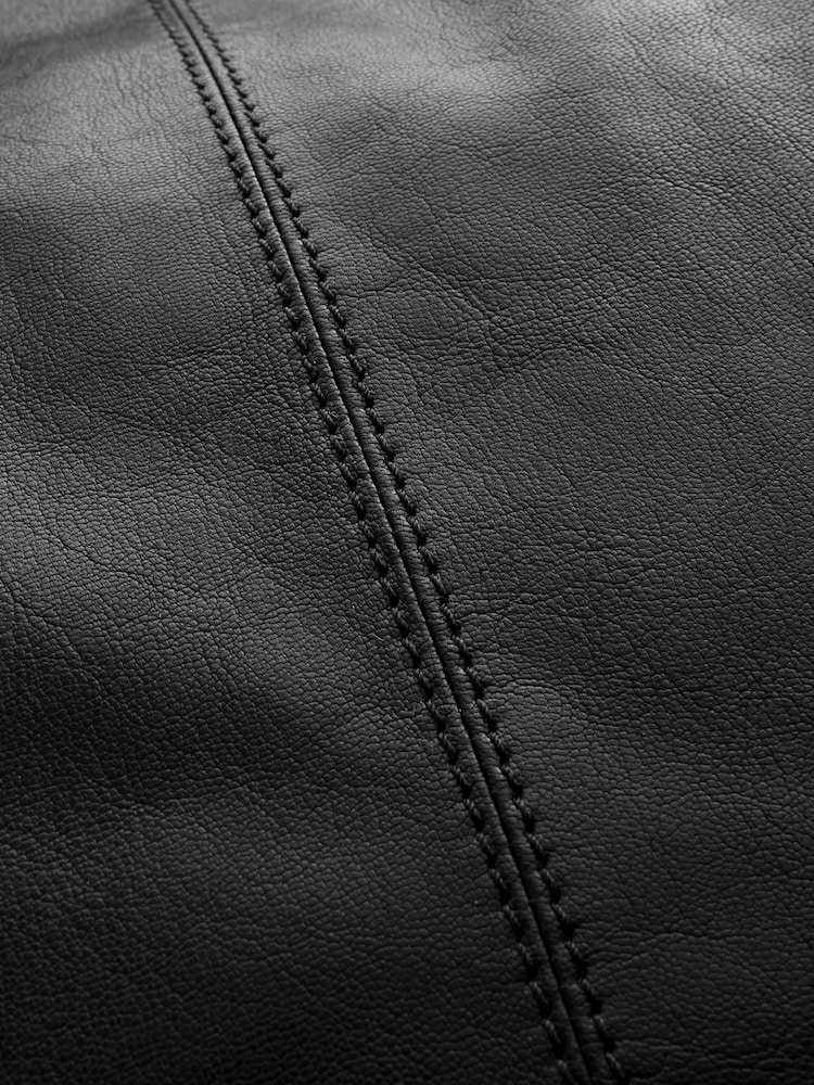 Black Leather Knot Bow Shoulder Bag - Image 12 of 12