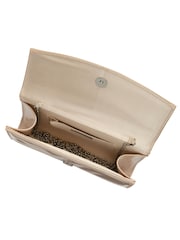 Ravel Cream Clutch Bag with Chain - Image 3 of 4