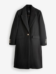 Black Revere Collar Coat - Image 5 of 7