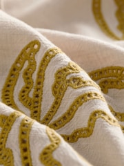 Cream Scallop Edge Button Through Short Set Pyjamas - Image 10 of 10
