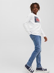 JACK & JONES JUNIOR Slim Fit Blue Jeans - Image 2 of 8