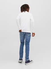 JACK & JONES JUNIOR Slim Fit Blue Jeans - Image 3 of 8