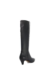 Қара - Dune London Wide Fit Sera Knee High Boots - 5суретінің 3 суреті
