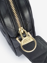 Barbour® International Black Quilted Sloane Crossbody Bag - Image 10 of 12
