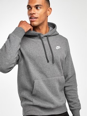 Mörk Grå - Nike Club Tröja Hoodie - Bild 1 av 4