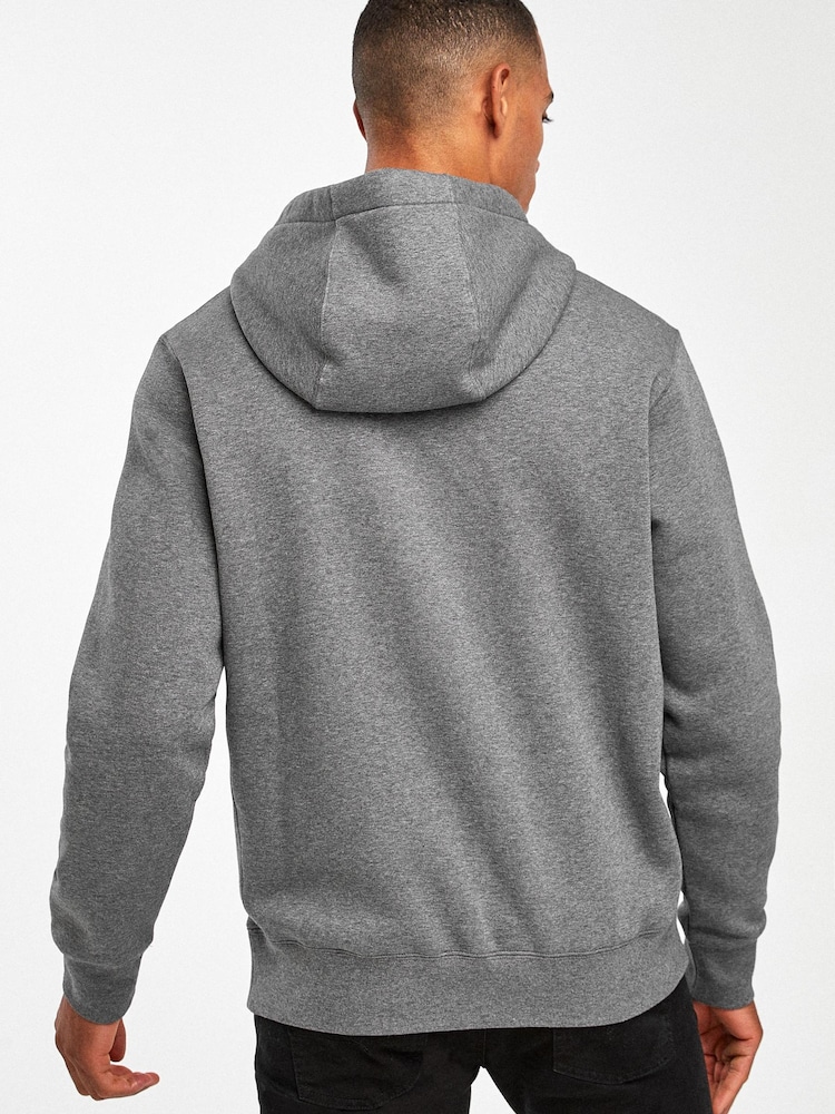 Mörk Grå - Nike Club Tröja Hoodie - Bild 2 av 4