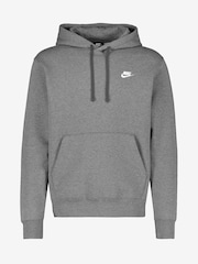 Mörk Grå - Nike Club Tröja Hoodie - Bild 4 av 4