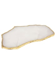 Monsoon White White Quartz Jewellery Trinket Tray - Image 1 of 2