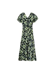 Ro&Zo Green Daisy Floral V Neck Midi Dress - Image 6 of 7