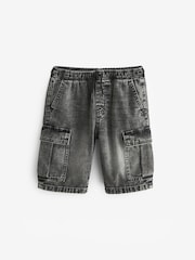 Grey Denim Cargo Shorts (3-16yrs) - Image 5 of 7