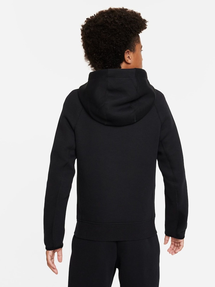 Nike Black Tech Fleece Overhead Hoodie - Image 2 of 6