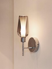 Smoke Grey Cooper Wall Light - Image 1 of 6