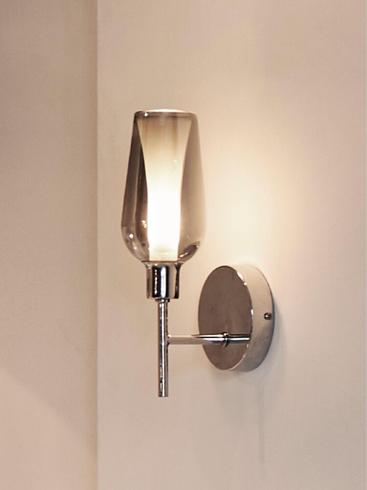 Smoke Grey Cooper Wall Light - Image 1 of 6