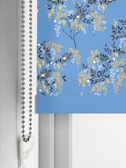 Sara Miller Cornflower Blue Hummingbird Made to Measure Roller Blinds - Image 5 of 5
