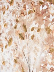 Orange And Gold Birch Trees Canvas Wall Art - Image 5 of 6