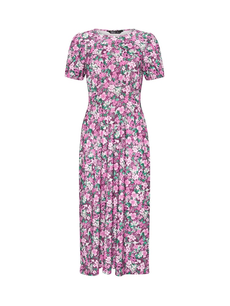 M&Co Purple Petite Empire Waist Dress - Image 5 of 5 M&Co Purple Petite Empire Waist Dress - Image 5 of 5