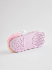 Purple Badge Faux Fur Lined Clog Slippers - Image 6 of 10