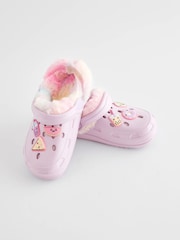 Purple Badge Faux Fur Lined Clog Slippers - Image 7 of 10