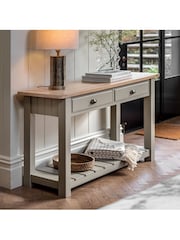 Gallery Home Prairie Cream Leroy 2 Drawer Console - Image 1 of 2