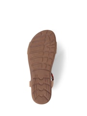Pavers Brown Pavers Embellished Flat Black Sandals - Image 5 of 5