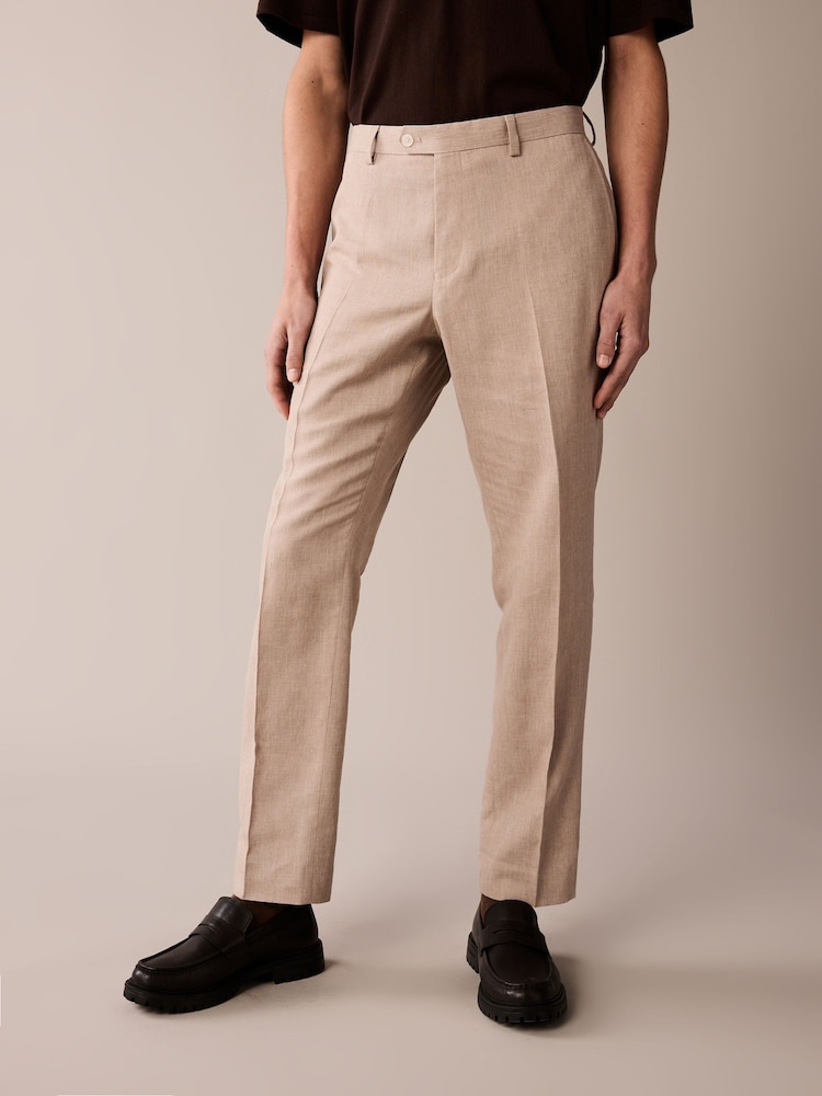 Pierre - Pantalons de costume coupe en lin Blend - Image 1 of 1
