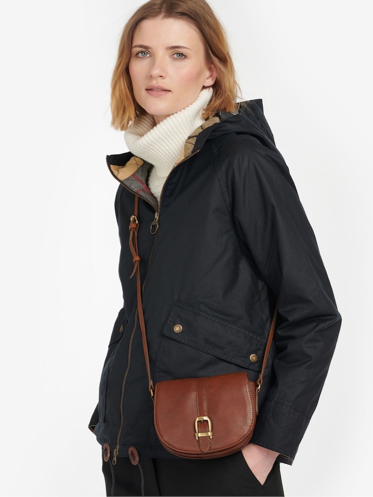 Barbour® Brown Laire Leather Saddle Bag - Image 5 of 5
