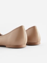 Camel Forever Comfort® Round Toe Leather Ballerina Shoes - Image 4 of 5