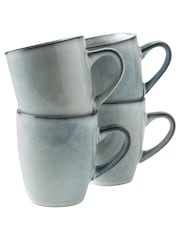 Dutch Rose Set of 4 Grey Serenity Mini Mugs - Image 2 of 3